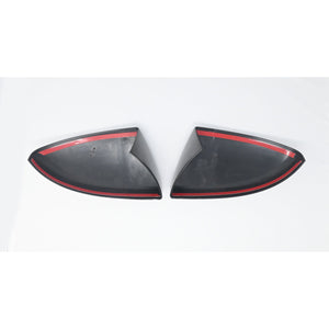 Trim Illusion W/ or W/O Turn Signal Gloss Black Tape-on Mirror Cover 22-23 Nissan Pathfinder 2 PCS