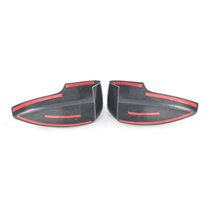 Trim Illusion - With Turn Signal Gloss Black Tape-on Mirror Cover 18-22 Ford EcoSport 2 PCS