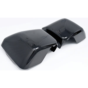 Trim Illusion - No Turn Signal Full Gloss Black Replacement Mirror Cover 18-23 Jeep Wrangler, 20-23 Jeep Gladiator JL 2 PCS
