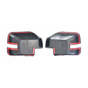 Trim Illusion - With or W/O Camera 2 PCS With Turn Signal Full Gloss Black Tape-on Mirror Cover 21-24 Ford Bronco