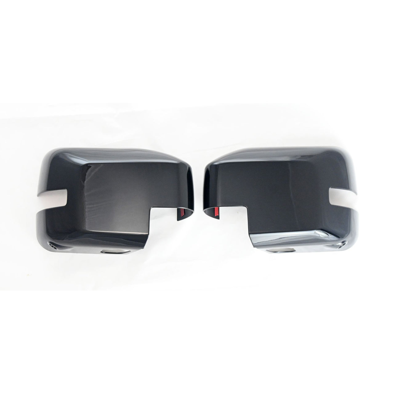 Trim Illusion - With or W/O Camera 2 PCS With Turn Signal Full Gloss Black Tape-on Mirror Cover 21-24 Ford Bronco