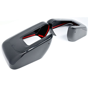 Trim Illusion - No Turn Signal Top Gloss Black Tape-on Mirror Cover 21-24 Ford F-150 2 PCS