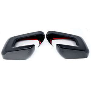 Trim Illusion - No Turn Signal Top Gloss Black Tape-on Mirror Cover 21-24 Ford F-150 2 PCS