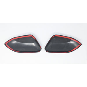 Trim Illusion - Top Gloss Black Tape-on Mirror Cover 18-23 Toyota Corolla Does not fit Hybrid 2 PCS