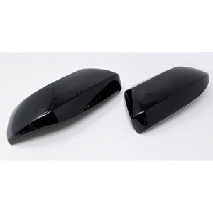 Trim Illusion - Top Gloss Black Tape-on Mirror Cover 18-23 Toyota Corolla Does not fit Hybrid 2 PCS