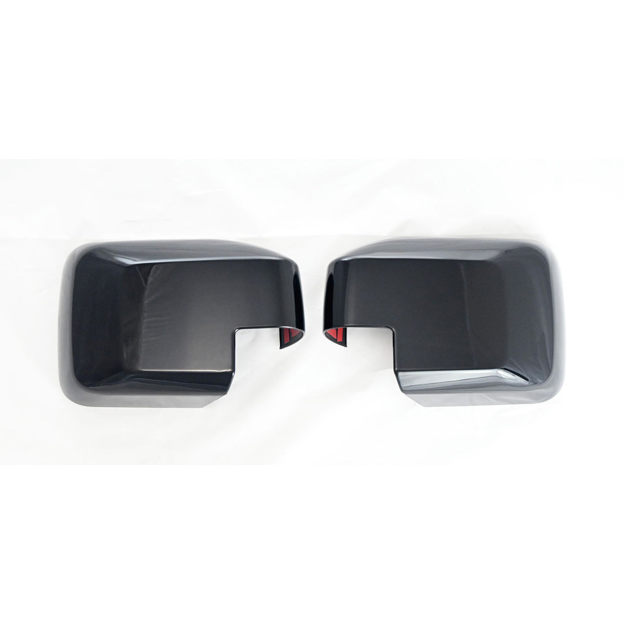 Trim Illusion - No Turn Signal Full Gloss Black Tape-on Mirror Cover 21-24 Ford Bronco 2 PCS