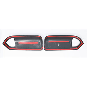 Trim Illusion - With Turn Signal Top Gloss Black Tape-on Mirror Cover 2010 Dodge Ram 3500/Ram 2500, 11-22 Ram 2500/3500 Non-Tow Style 2 PCS