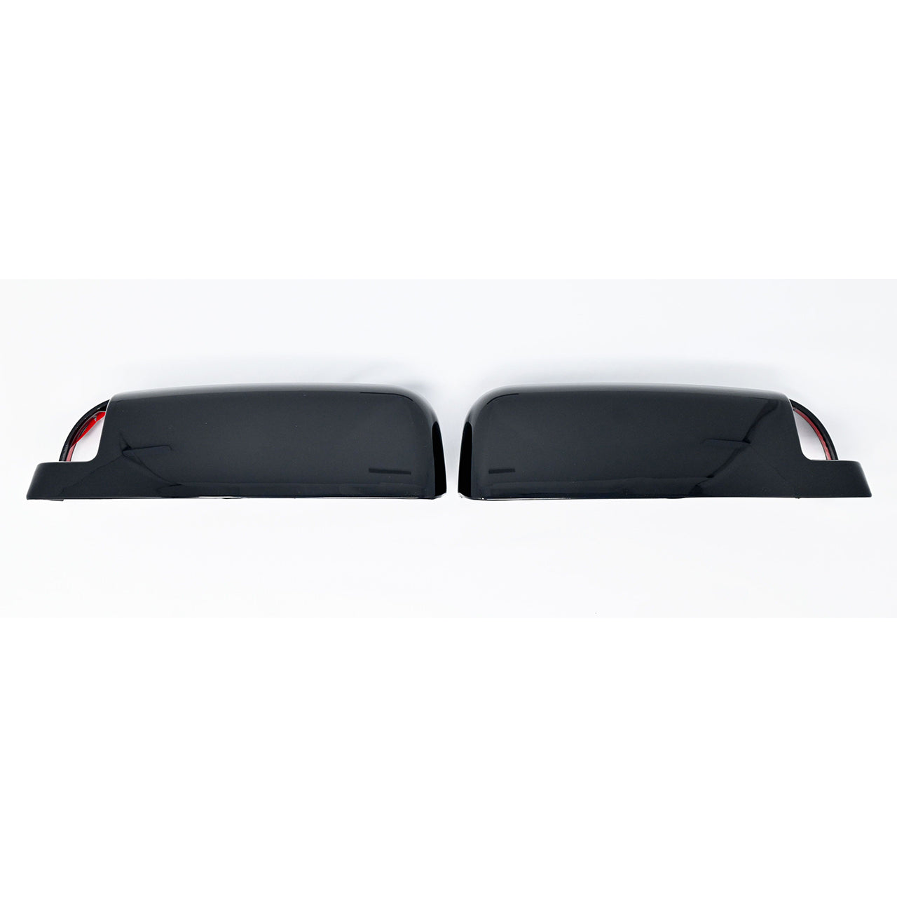 Trim Illusion - With Turn Signal Top Gloss Black Tape-on Mirror Cover 2010 Dodge Ram 3500/Ram 2500, 11-22 Ram 2500/3500 Non-Tow Style 2 PCS