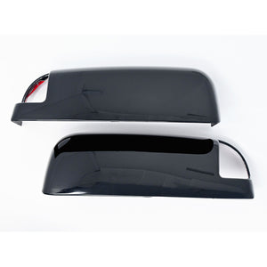 Trim Illusion - With Turn Signal Top Gloss Black Tape-on Mirror Cover 2010 Dodge Ram 3500/Ram 2500, 11-22 Ram 2500/3500 Non-Tow Style 2 PCS