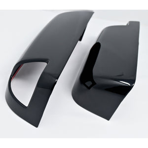Trim Illusion - With Turn Signal Top Gloss Black Tape-on Mirror Cover 2010 Dodge Ram 3500/Ram 2500, 11-22 Ram 2500/3500 Non-Tow Style 2 PCS