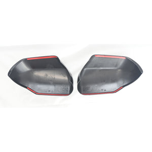 Trim Illusion - With Turn Signal Gloss Black Tape-on Mirror Cover 22-24 Toyota Tundra, 23-24 Toyota Sequoia 2 PCS