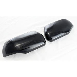 Trim Illusion - With Turn Signal Gloss Black Tape-on Mirror Cover 22-24 Toyota Tundra, 23-24 Toyota Sequoia 2 PCS