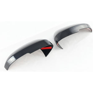 Trim Illusion - With Turn Signal Top Gloss Black Tape-on Mirror Cover 21-22 Nissan Rogue, 22-23 Mitsubishi Outlander/Outlander PHEV 2 PCS