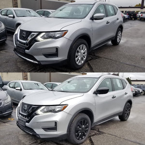 Trim Illusion - Gloss Black Patented Snap-on W/Tape Patented Door Handle Cover 14-20 Nissan Rogue, 15-23 Nissan Murano, 16-23 Nissan Maxima, 17-22 Nissan Rogue Sport, 18-23 Nissan Kicks, 19-23 Nissan Versa W/ or W/O Smart Key 10 PCS