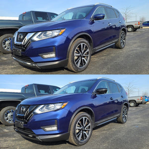 Trim Illusion - Gloss Black Tape-on Patented Grille Overlay 18-20 Nissan Rogue 2 PCS