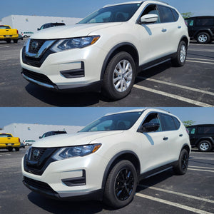 Trim Illusion - Gloss Black Tape-on Patented Grille Overlay 18-20 Nissan Rogue 2 PCS