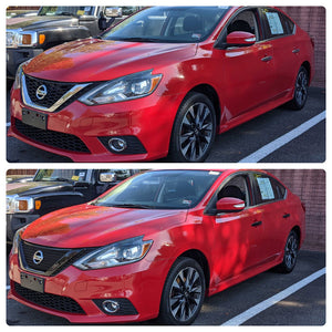 Trim Illusion - Gloss Black Tape-on Patented Grille Overlay 16-19 Nissan Sentra 1 PC