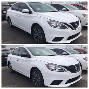 Trim Illusion - Gloss Black Tape-on Patented Grille Overlay 16-19 Nissan Sentra 1 PC