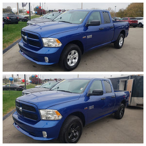 Trim Illusion - Mesh Gloss Black Tape-on Patented Grille Overlay 13-18 Ram 1500, 19-23 Ram 1500 Classic ST/Tradesman 4 PCS
