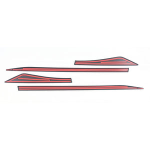 Trim Illusion - Gloss Black Tape-on Door Molding Set 21-24 Nissan Rogue 4 PCS