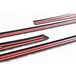 Trim Illusion - Gloss Black Tape-on Door Molding Set 21-24 Nissan Rogue 4 PCS