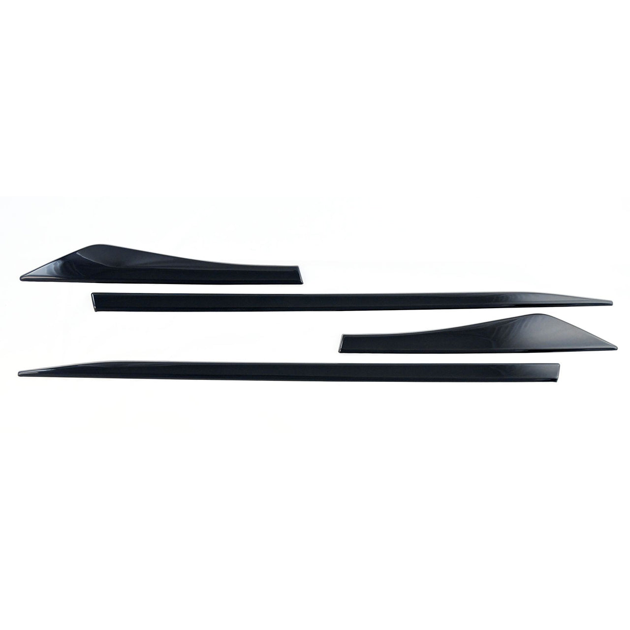 Trim Illusion - Gloss Black Tape-on Door Molding Set 21-24 Nissan Rogue 4 PCS