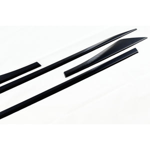 Trim Illusion - Gloss Black Tape-on Door Molding Set 21-24 Nissan Rogue 4 PCS
