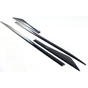 Trim Illusion - Gloss Black Tape-on Door Molding Set 21-24 Nissan Rogue 4 PCS