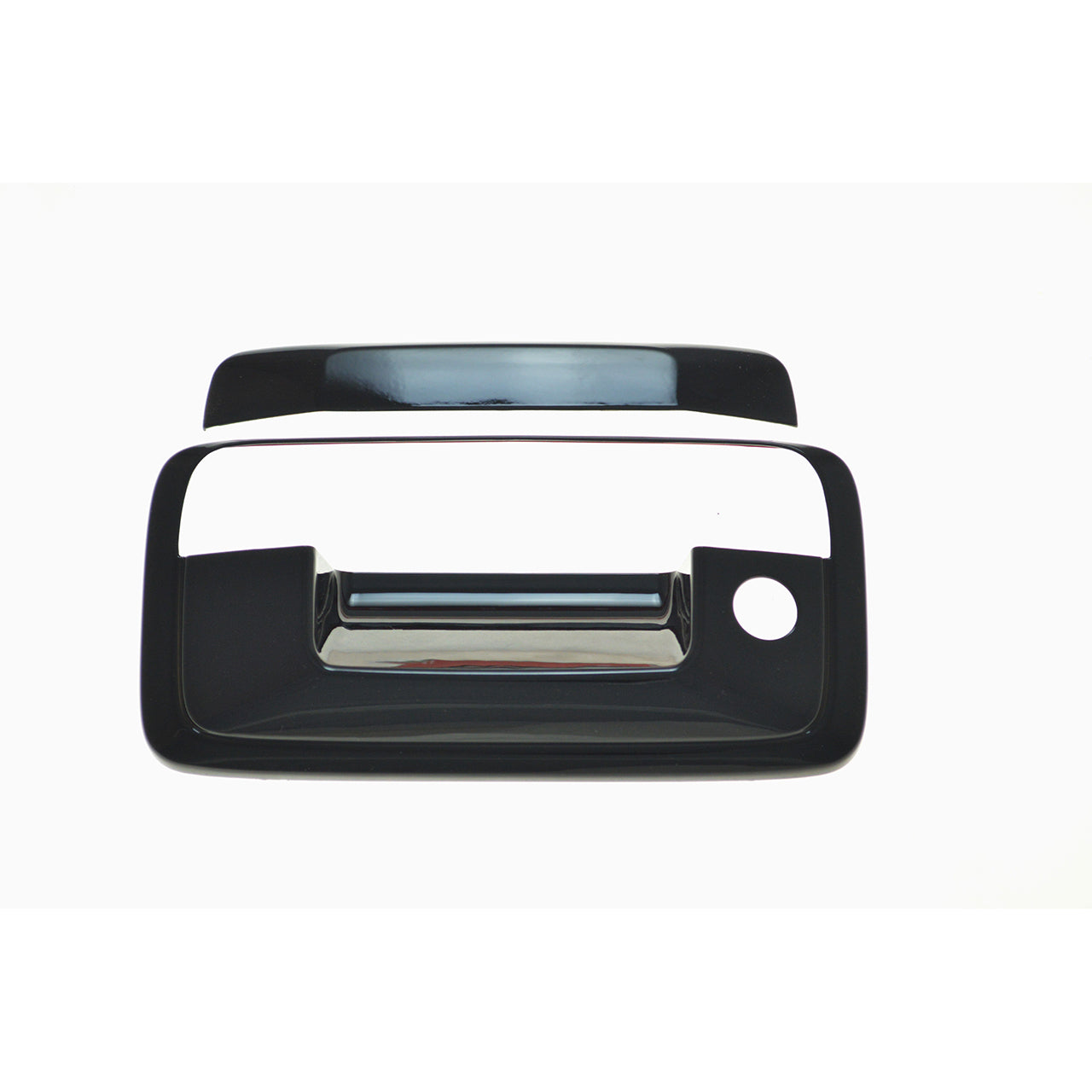 Trim Illusion - Gloss Black Tape-on Tailgate Handle Cover 14-19 Chevrolet Silverado 1500, 14-20 Chevrolet Colorado, 15-19 GMC Canyon, 15-16, 18-19 GMC Sierra 1500 2 PCS