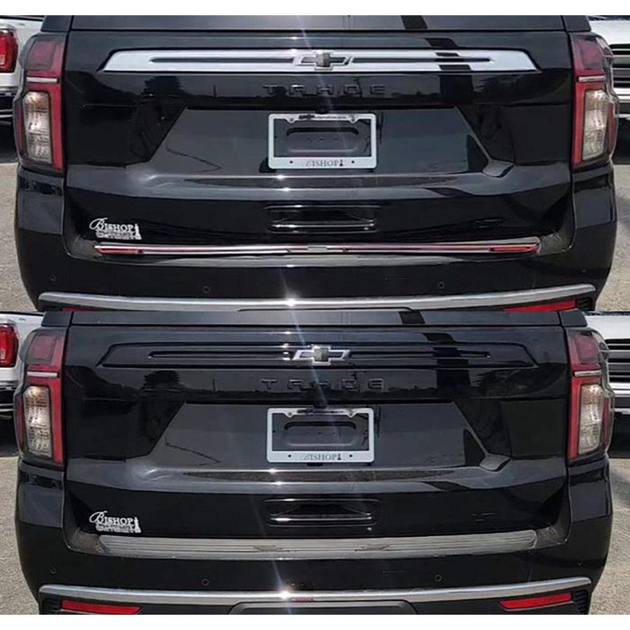 Trim Illusion - Gloss Black Tailgate Molding 21-24 Chevrolet Suburban/Tahoe 1 PC