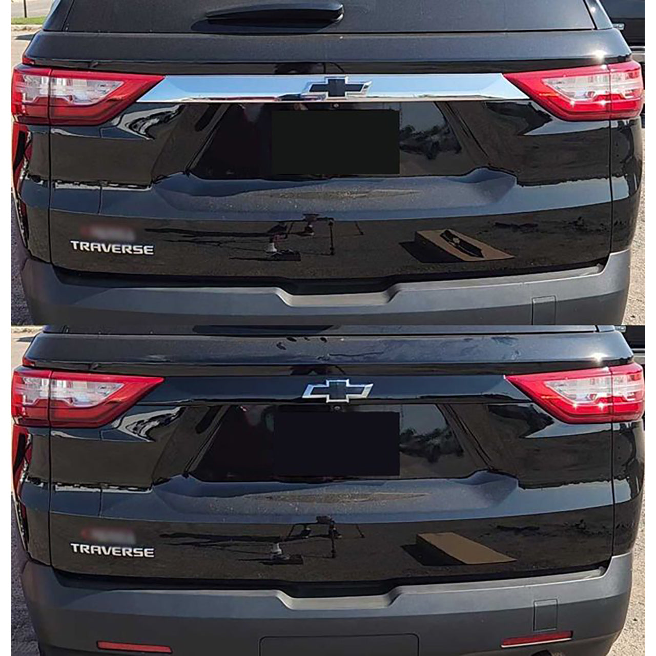 Trim Illusion - Gloss Black Tape-on Tailgate Trim Cover 18-23 Chevrolet Traverse 1 PC