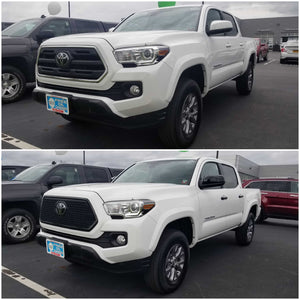 Trim Illusion - Mesh Gloss Black Tape-on Patented Grille Overlay 16-19 Toyota Tacoma SR/SR5 1 PC