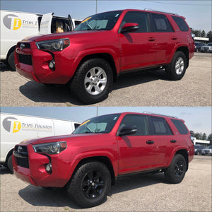 Trim Illusion - Gloss Black Tape-on Patented Grille Overlay 14-23 Toyota 4Runner SR5 3 PCS