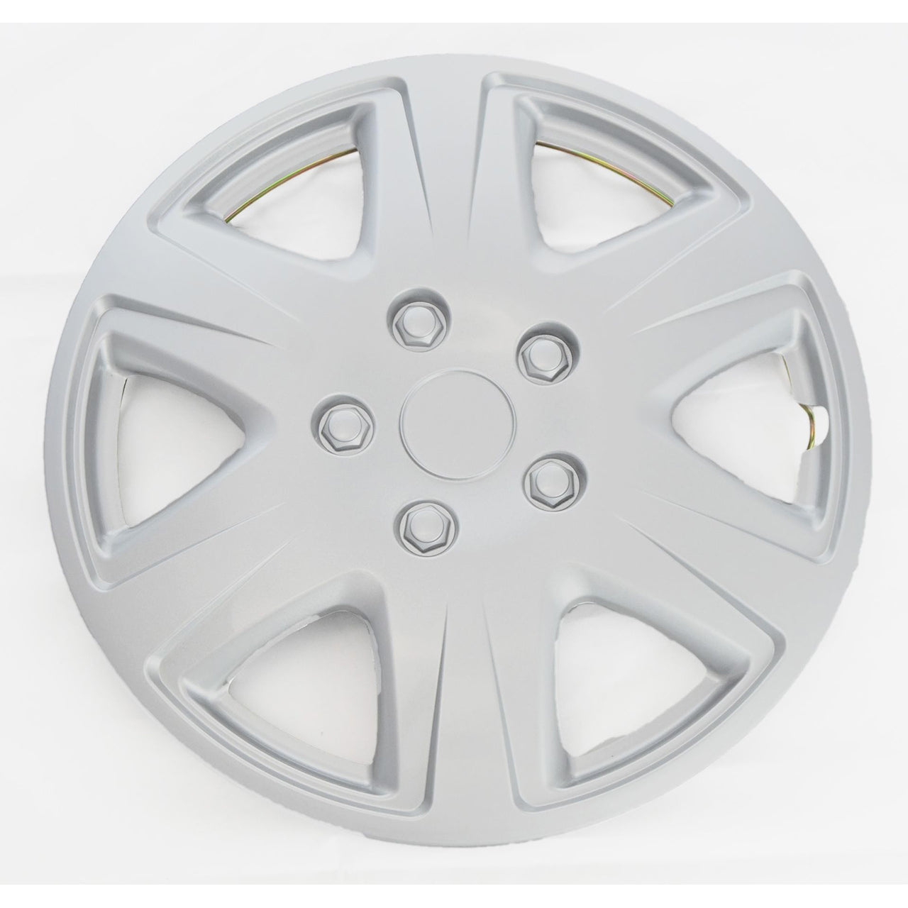 Trim Illusion - Silver Patented Snap-on Wheel Cover Set 05-08 Toyota Corolla, 2016 Nissan Versa 4 PCS