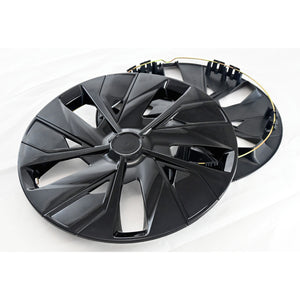 Trim Illusion - Gloss Black Patented Snap-on Wheel Cover Set 4 PCS