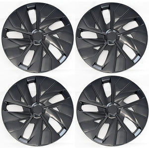 Trim Illusion - Gloss Black Patented Snap-on Wheel Cover Set 4 PCS