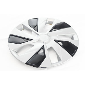 Trim Illusion - Silver/Gloss Black Patented Snap-on Wheel Cover Set 4 PCS