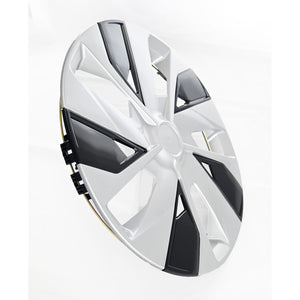Trim Illusion - Silver/Gloss Black Patented Snap-on Wheel Cover Set 4 PCS