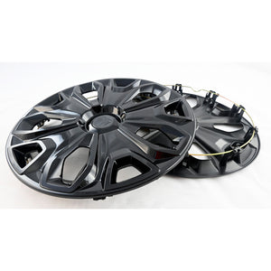 Trim Illusion - Gloss Black Patented Snap-on Wheel Cover Set 15-23 Ford Transit Connect 4 PCS