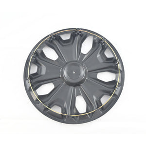 Trim Illusion - Gloss Black Patented Snap-on Wheel Cover Set 15-23 Ford Transit Connect 4 PCS
