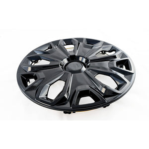 Trim Illusion - Gloss Black Patented Snap-on Wheel Cover Set 15-23 Ford Transit Connect 4 PCS