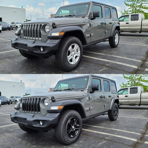 Trim Illusion - Gloss Black Patented Snap-on W/Tape Patented Door Handle Cover 18-23 Jeep Wrangler, 20-23 Jeep Gladiator W/ Smart Key 10 PCS