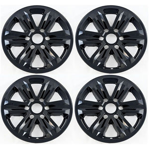 Trim Illusion - Gloss Black Patented Snap-on Wheel Skin Set 15-20 Ford F-150 8 PCS
