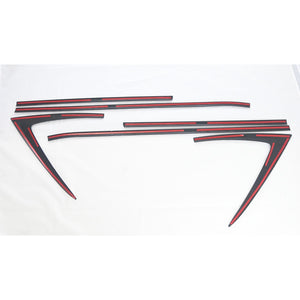 Trim Illusion - Gloss Black Tape-on Window Trim Set 22-24 Chevrolet Equinox 8 PCS