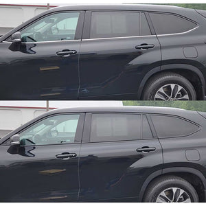 Trim Illusion - Gloss Black Tape-on Window Trim Set 20-23 Toyota Highlander 6 PCS