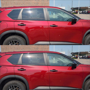 Trim Illusion - Gloss Black Tape-on Window Trim Set 21-23 Nissan Rogue 6 PCS