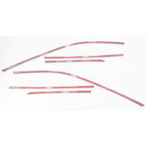 Trim Illusion - Gloss Black Tape-on Window Trim Set 21-23 Nissan Rogue 6 PCS