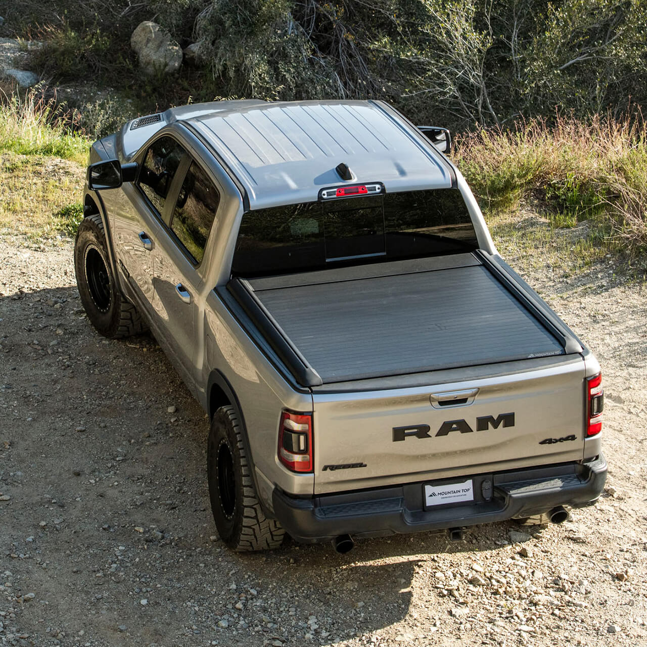 RAM Pickup Truck with Mountain Top Rolling Truck Bed Cover on Dodge Ram